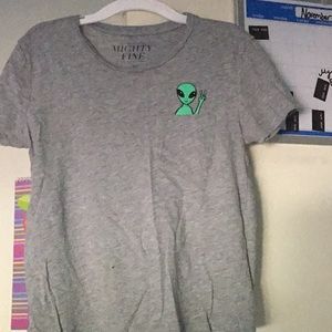 Grey alien shirt
